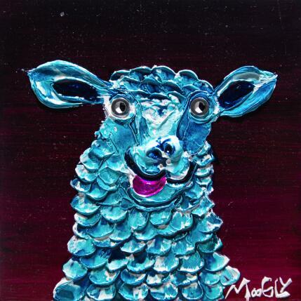 Peinture Blagus par Moogly | Tableau Art Singulier Acrylique, Pigments, Résine Animaux