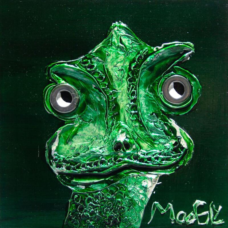 Peinture Méthodicus par Moogly | Tableau Art Singulier Animaux Acrylique Résine Pigments