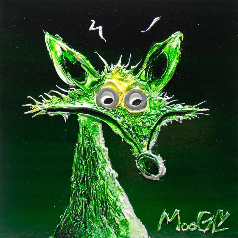 Peinture Insectophilus par Moogly | Tableau Art Singulier Animaux Acrylique Résine Pigments