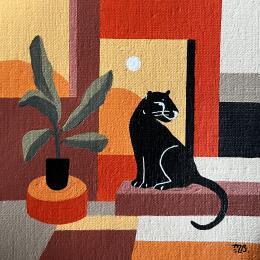 Peinture Terracotta par Birsak Mariah | Tableau Art naïf Acrylique