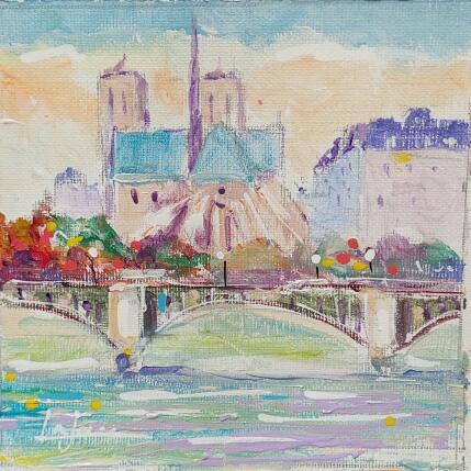 Gemälde Notre Dame te regarde von Yavru Irfan | Gemälde Figurativ Öl