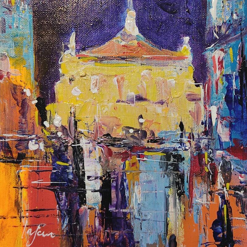 Painting Paris night life  by Yavru Irfan | Painting Figurative Oil