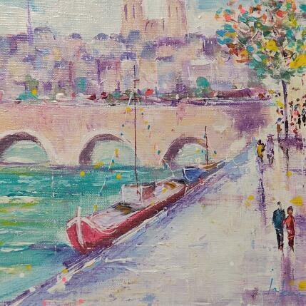 Painting J'aimais la Seine by Yavru Irfan | Painting Figurative Oil