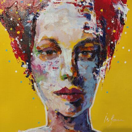 Painting She had this piercing look by Yavru Irfan | Painting Figurative Oil