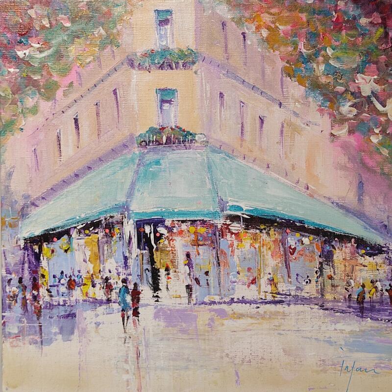 Pintura Un expresso s'il vous plaît por Yavru Irfan | Pintura Figurativo Aceite