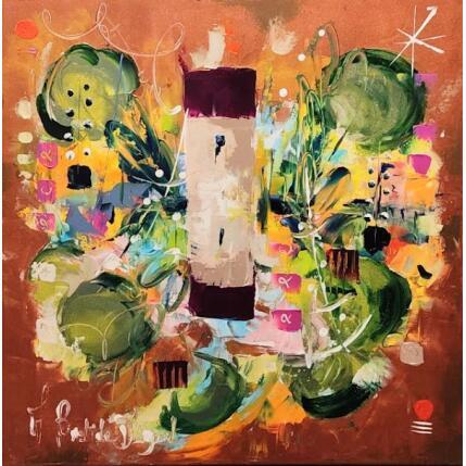 Peinture Reflet sur le pont romain par Bastide d´Izard Armelle | Tableau Abstrait