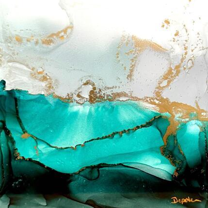 Peinture Poésie Givrée 2198 par Depaire Silvia | Tableau Abstrait Acrylique Marine, Minimaliste, Paysages