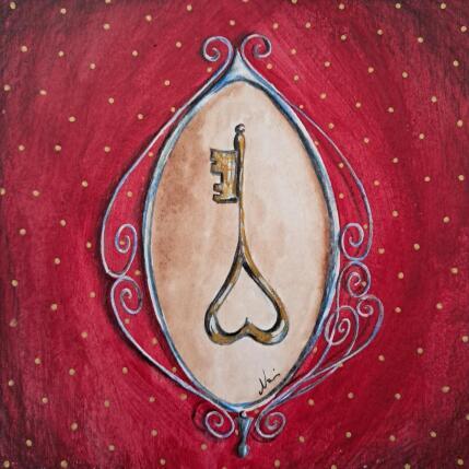 Painting Quale è la chiave? by Nai | Painting Surrealism Acrylic, Cardboard, Gluing