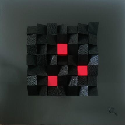Painting Chi Bi by Bauquel Véronique | Painting Abstract Gluing Minimalist