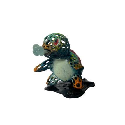 Sculpture Carapuce Bulle d'O by Shenoda | Sculpture Pop-art Graffiti, Resin