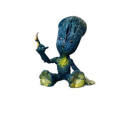 Sculpture La nuit étoilée Groot Artiste by Shenoda | Sculpture Pop-art Graffiti, Resin