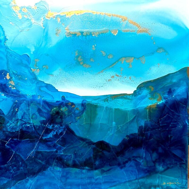 Painting Poésie marine 2593 by Depaire Silvia | Painting Abstract Landscapes Marine Acrylic