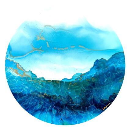 Painting Poésie marine 2604 by Depaire Silvia | Painting Abstract Acrylic Landscapes, Marine, Minimalist, Pop icons