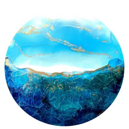 Painting Poésie marine 2638 by Depaire Silvia | Painting Abstract Acrylic Landscapes, Marine, Minimalist