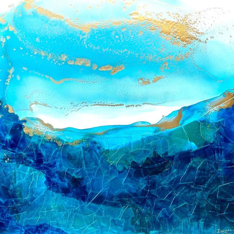 Painting Poésie marine 2631 by Depaire Silvia | Painting Abstract Landscapes Marine Minimalist Acrylic