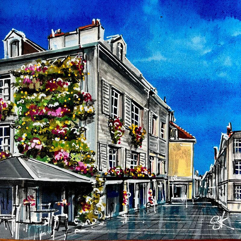 Painting La maison en fleurs de Dijon by Touras Sophie-Kim  | Painting Realism Still-life Oil