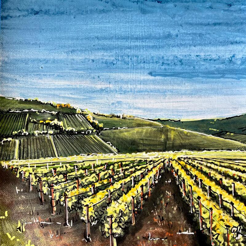 Painting Matinée dans les vignes Bourguignonnes by Touras Sophie-Kim  | Painting Realism Still-life Oil