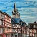 Painting Colombages Dijonnais by Touras Sophie-Kim  | Painting Realism Architecture Still-life Oil Acrylic