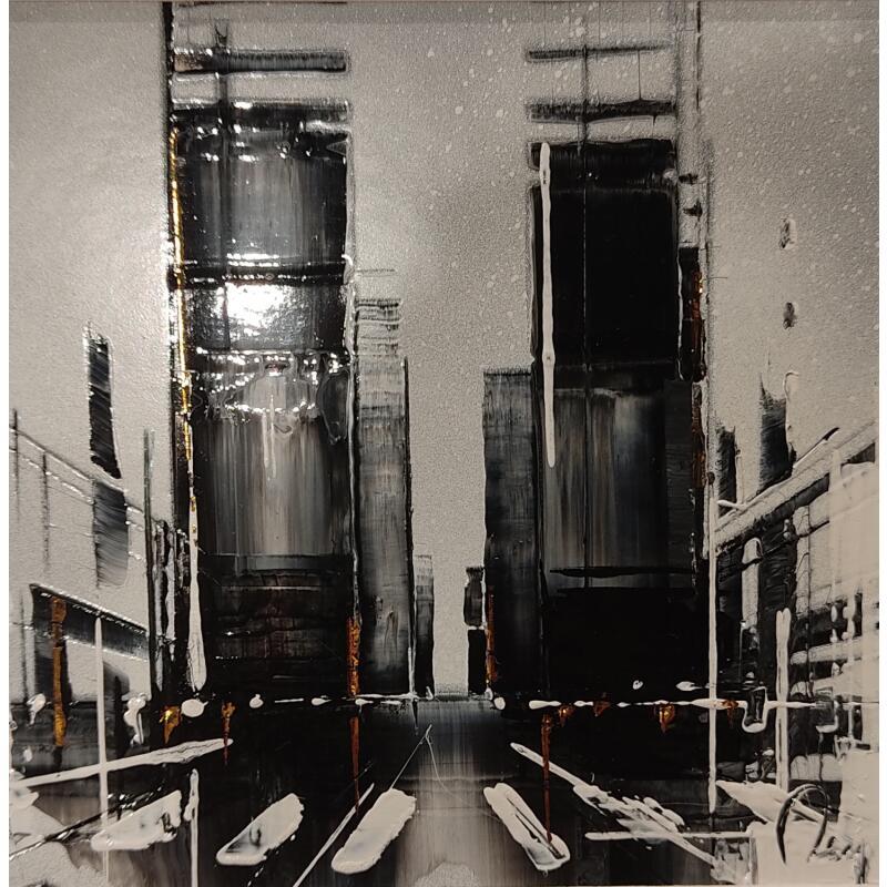 Painting After the rain by Rey Julien | Painting Figurative Gold leaf