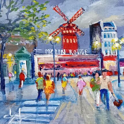 Painting Une belle soirée au moulin rouge à Paris  by Degabriel Véronique | Painting Figurative Oil Landscapes, Life style, Urban