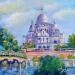 Pintura Le Sacré Cœur  por Degabriel Véronique | Pintura Figurativo Paisajes Urbano Life style Aceite