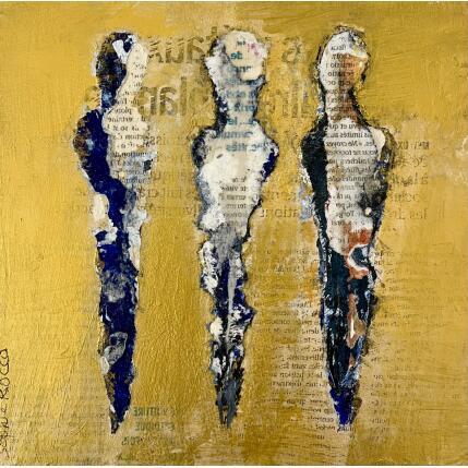 Peinture Empreintes par Rocco Sophie | Tableau Art Singulier Acrylique, Collage, Sable