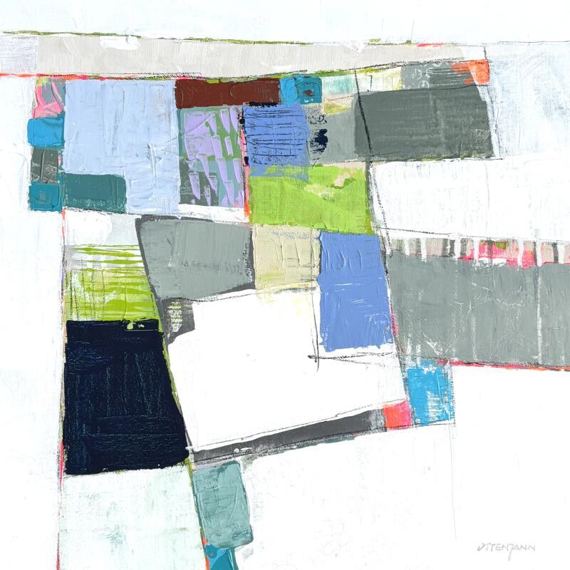 Pintura Jardin invisible por Ottenjann Andrea | Pintura Abstracto Paisajes Acrílico