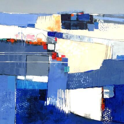 Pintura Bleu 1 por Ottenjann Andrea | Pintura Abstracto Acrílico Paisajes