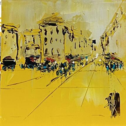 Painting Au loin by Raffin Christian | Painting Figurative Oil Urban