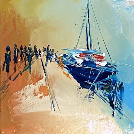 Pintura Bord de foule por Raffin Christian | Pintura Figurativo Aceite Marine