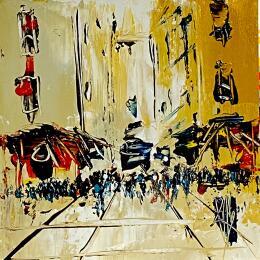 Painting Vieille ville by Raffin Christian | Painting Figurative Oil Urban