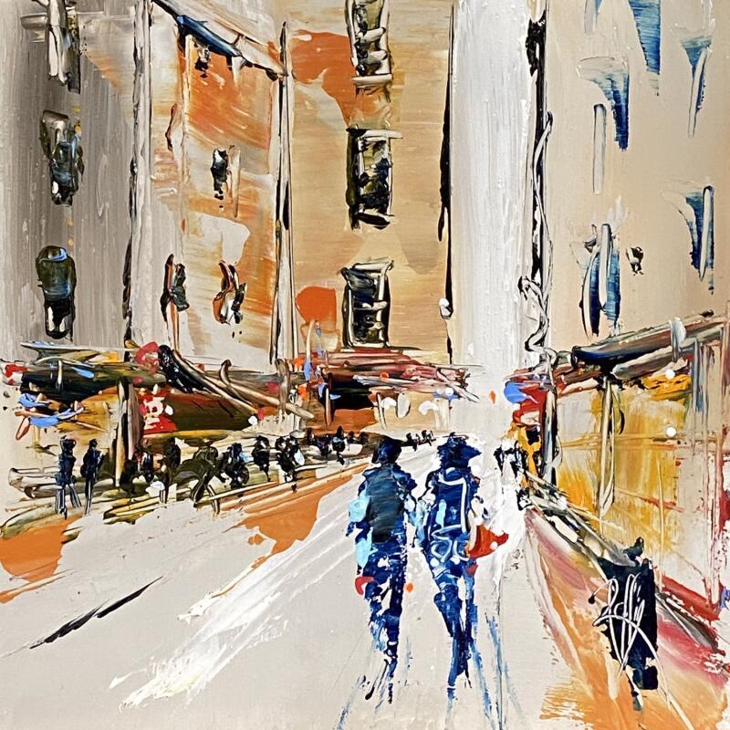 Pintura En couple por Raffin Christian | Pintura Figurativo Urbano Aceite