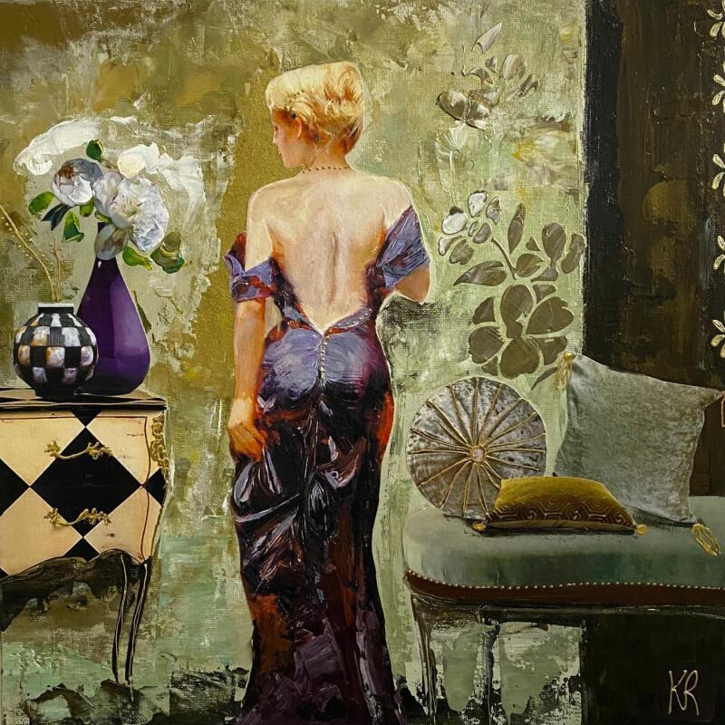 Painting Liv by Romanelli Karine | Painting Figurative Life style Nude Acrylic Gluing