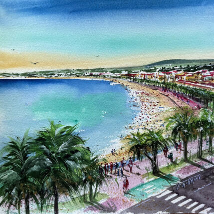 Painting Nice promenade méditerranéenne  by Hoffmann Elisabeth | Painting