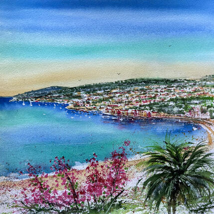 Painting Villefranche sur mer colorée  by Hoffmann Elisabeth | Painting