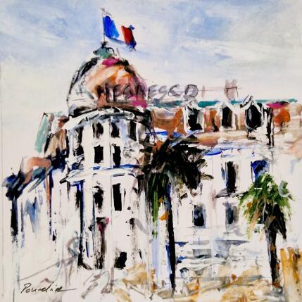 Gemälde Le célèbre Negresco von Poumelin Richard | Gemälde Figurativ Öl Natur