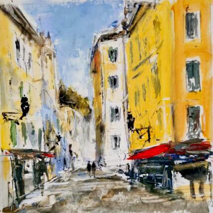 Gemälde vieux nizza von Poumelin Richard | Gemälde Figurativ Acryl, Öl Landschaften, Pop-Ikonen