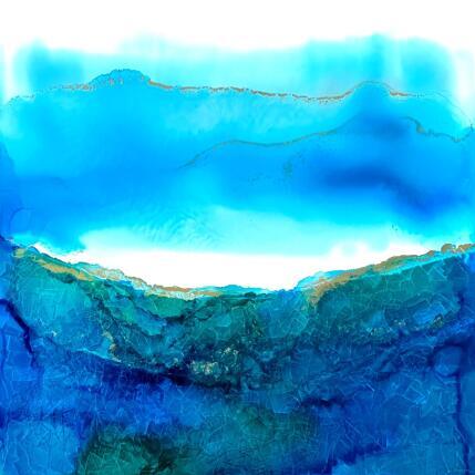 Peinture Poésie Marine 2554 par Depaire Silvia | Tableau Abstrait Acrylique Marine, Minimaliste, Paysages
