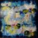 Peinture Nymphéas Azur et Asmar par Bastide d´Izard Armelle | Tableau Abstrait
