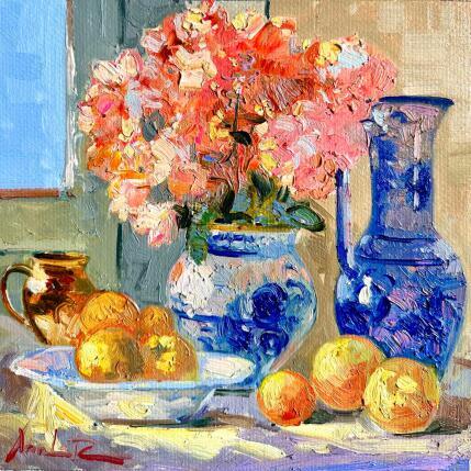 Painting Pêche d’Été by Xanlar | Painting Impressionism Oil Nature, Still-life