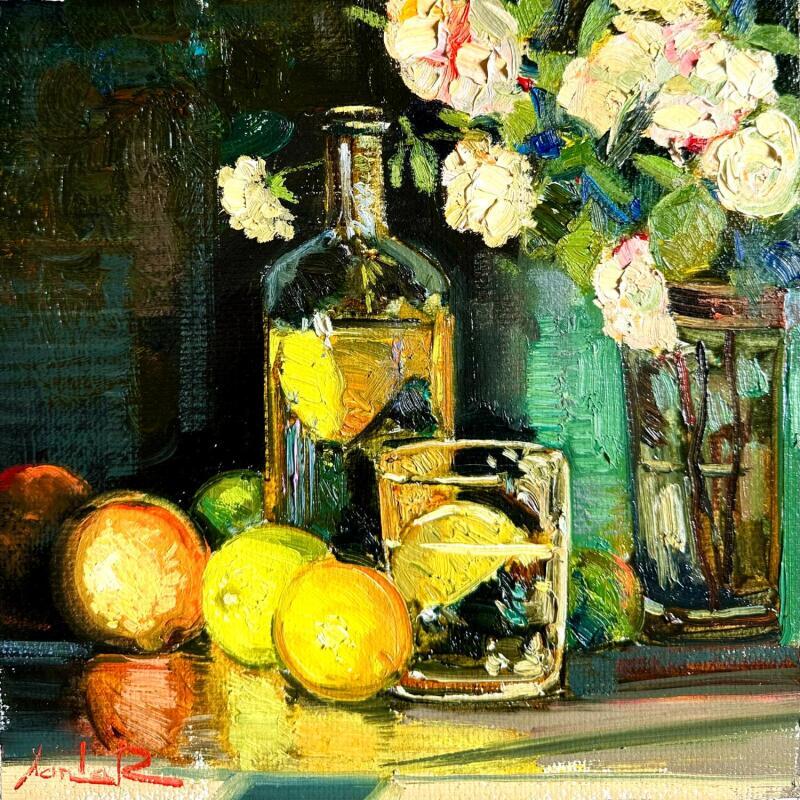 Peinture Douceur du Jardin par Xanlar | Tableau Impressionnisme Nature Scènes de vie Natures mortes Huile