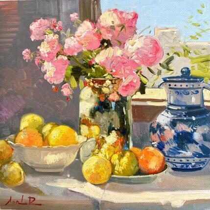 Peinture “Nature Morte en Soleil” par Xanlar | Tableau Impressionnisme Huile Natures mortes, Scènes de vie