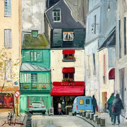 Peinture Rue d’Odéon par Xanlar | Tableau Figuratif Huile