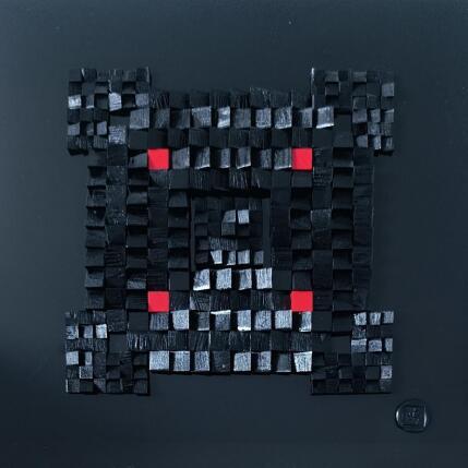 Gemälde Saint Raphaël von Bauquel Véronique | Gemälde Abstrakt Collage Minimalistisch