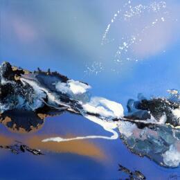 Painting C 3916 by Naen | Painting Abstract Acrylic, Ink