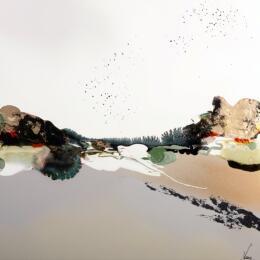 Painting C 3755 by Naen | Painting Abstract Acrylic, Ink