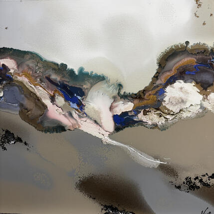 Peinture C 3919 par Naen | Tableau Abstrait Acrylique, Encre