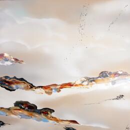 Peinture 958 par Naen | Tableau Abstrait Acrylique, Encre