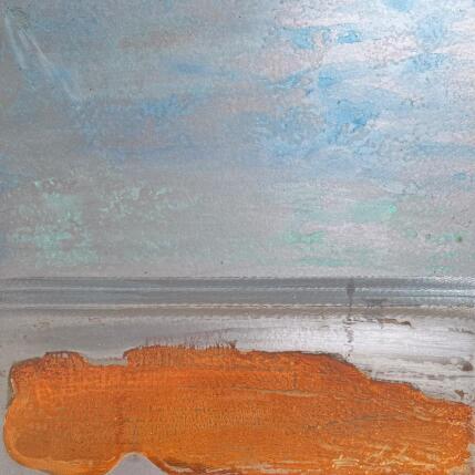 Pintura Balade sur la plage por Mahieu Bertrand | Pintura Figurativo Metal Iconos pop, Paisajes