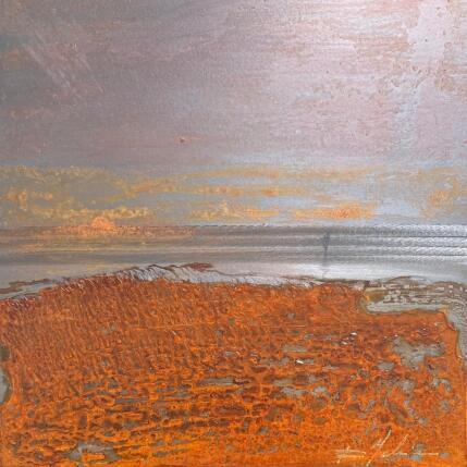 Painting Coucher de soleil 2 by Mahieu Bertrand | Painting Figurative Metal Landscapes, Pop icons